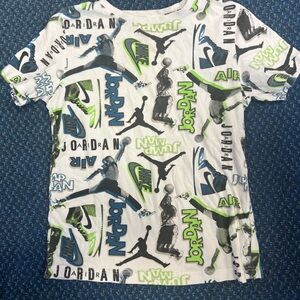 Nike Jordan Kids Jumpman Graphic Tee - White, Blue, Green